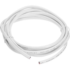 MECCANIXITY 2 Core 8AWG Duplex Marine Wire 3 Ft Tinned Copper Insulated Boat Cable with PVC Jacket for Automotive Boat Marine Speakers