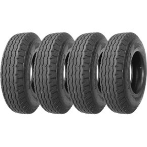 Heavy Duty True Highway Trailer Tires 8-14.5 14 Ply Load Range G Speed Rating K 68mph- Set 4