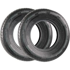 eCustomRim Two Rainier ST175/80R13 Steel Belted Radial Trailer Tire Load Range D 1610# Tire - 6 Year Warranty w/Free Roadside