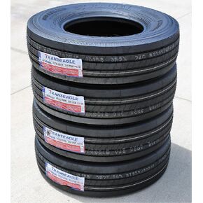 Set of 4 (FOUR) Transeagle ST Radial All Steel Heavy Duty Premium Trailer Radial Tires-ST235/80R16 235/80/16 235/80-16 129/125M Load Range G LRG 14-Ply BSW Black Side Wall