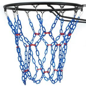 Basketball Net Replacement Heavy Duty,Resin Material, Anti-Rust Use Indoor Outdoor Standard 12-Ring Basketball Hoop