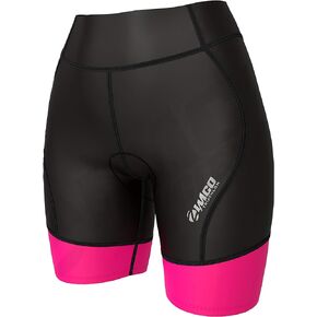 Zimco Active Womens Triathlon شورت نسائي ثلاثي شورت Triathlon للسيدات 7 بوصات Triathlon Triathlon Triathlon Triathlon شورت سباحة للجري (أسود/وردي، XL) in Kuwait