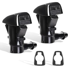 Belleone 2PCS Front Windshield Washer Nozzle Wiper Spray Kit fit for 2008-2012 Ford Fusion Mercury Milan Lincoln MKZ, Replacement for 8E5Z-17603-A