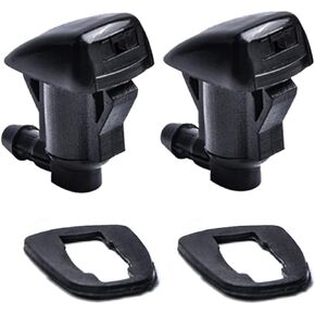 Front Windshield Washer Nozzles kit for 04-10 Toyota Sienna 05-12 Toyota Corolla 04-08 Toyota Solara 00-05 Toyota Tundra Replaces OEM # 85381-AE020 Windshield Wiper Washer Nozzle Spray Jet