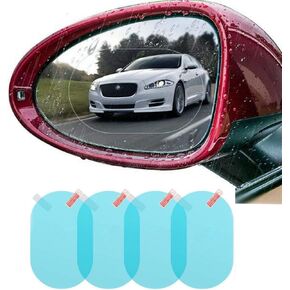 4 PCS Car Rear View Mirror Waterproof Film Side Rearview Rainproof Coating Membrane HD Nano Protective Clear Safe Driving Sticker