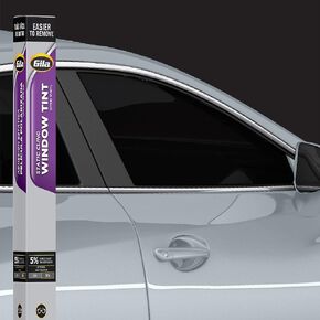 Gila Static Cling 20% VLT Automotive Window Tint DIY Easy Install Glare Control Privacy 2ft x 6ft (24in x 78in), 20% Limo Black, (JS246)