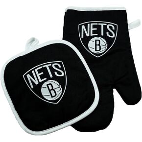 Brooklyn Nets Oven Mitt/Potholder Black