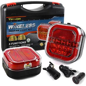 Magnetic Wireless LED Trailer Rear Lights Kit,Wireless Trailer Lights for Towing,2PCS Rechargeable Universal LED Tail Light Kit for Tow Truck Trailers, Caravans, Campers, RVs, Vans, Boats in Saudi Arabia