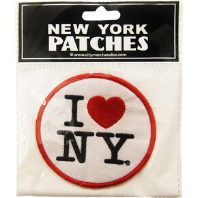 Patch, I Love New York, White