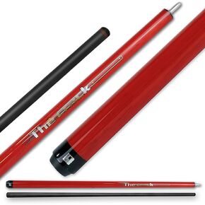 Little Monster Carbon Fiber Break Cue Wrapless Black Technology Punch Cue Pool Stick 58" 12.9mm Bakelite Tip with Soft Leather Bag