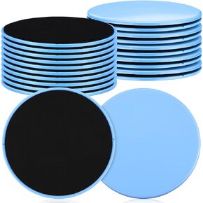 24 Pcs (12 Pairs) Core Sliders Exercise Glider Discs Bulk for Group Training Classes Fitness Slider for Working Out Dual Sided Core Gliding Discs AB Pads for Carpet Hardwood Floor