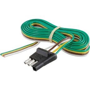 CURT 58348 Trailer-Side 4-Pin Flat Wiring Harness with 48-Inch Wires