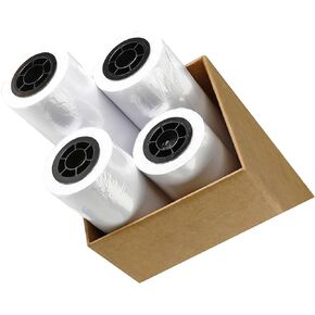 4 Rolls 24inch X 150' 24-Inch X 150 Foot 20lb - 74 GSM Bond Paper 2inch Core Plotter Paper for CAD Printing