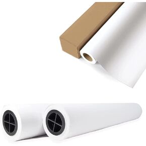 CAD Paper Rolls (2 Rolls) 36x300 Plotter Paper, 96 bright, 20lb Wide Format Ink Jet Bond Rolls with 2 Inch Core - Premium Quality Bond Paper (Width 36" x 300" Length)