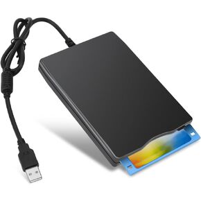 Portable USB Floppy Drive, 3.5 Inch Card Reader, Floppy Disk Reader Computer Accessory, USB External Floppy Drive Disk for Windows 10/7 /Vista/Win 8 / XP/ME / 2000 / SE / 98