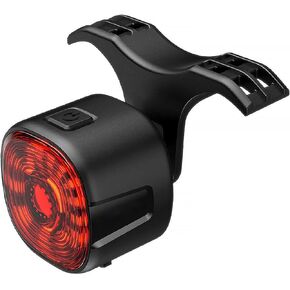 Smart Sensing Bike Taillight，Bicycle Brake Sensing Rear Light，Back Bike Light USB Rechargeable IP66 Waterproof，6 Modes Bright Red LED Bicycle Tail Light for MTB Bike Running, Pet Caring and More
