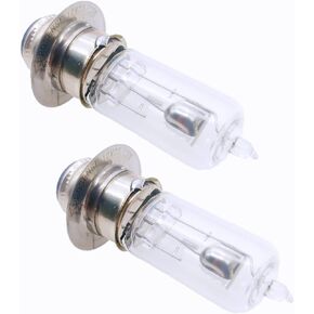 (Set of 2) 12V 35W Halogen Headlight Head Light Bulb for Scooter ATV Moped Quad Go Kart Motorcycle 4 Wheeler Dune Buggy Sandrail Taotao Sunl Coolster Roketa Jonway