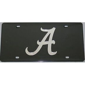 Alabama Crimson Tide Roll Tide Laser Cut License Plate Auto Tag, Made and Shipped in The USA