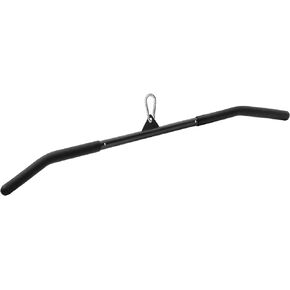 SERTT 39.37 Inch LAT Pulldown Bar Attachment for Pulley Cable Machine, Curl Tricep Press Down Bar with Rubber Handle, LAT Pull Down Bar Accessories for Gym, Strength Workout, Muscle Building
