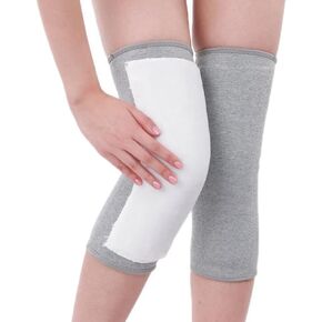 1 Pair Men Women Fleece Knit Knee Warmer Leg Warmers Winter Thermal Leg Sleeves Knee Brace Fleece Lined Knee Pads Warm Knee Wrap Support Protector for Dance Runing Yoga Arthritis Pain Relief(L)