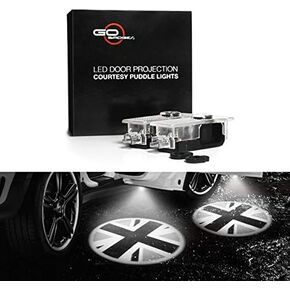 GoBadges EP14 MINI Cooper LED Door Projection Courtesy Puddle Light - BlackJack