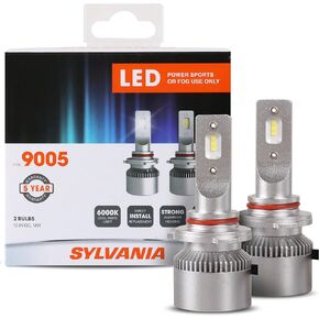 SYLVANIA 9005 LED Powersport Headlight Bulbs for Off-Road Use or Fog Lights - 2 Pack