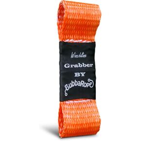 Bubba Rope 251610 The Grabber Synthetic Winch Line Attachment 1" x 3-3/4" Fit all brands in Orange, Accessory Ideal to attach any synthetic winch line to your winch drum