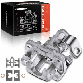A-Premium Disc Brake Caliper Assembly with Bracket Compatible with Select Acura and Honda Models - Civic 2006-2015, CSX 2006-2011, ILX 2013-2018 - Rear Left Driver Side