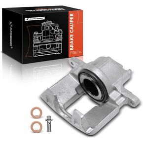 A-Premium Disc Brake Caliper Assembly Without Bracket Compatible with Select Dodge, Jeep, Ram and Volkswagen Models - Grand Caravan, Journey, Town & Country, Wrangler JK, Nitro, Routan, C/V - Front
