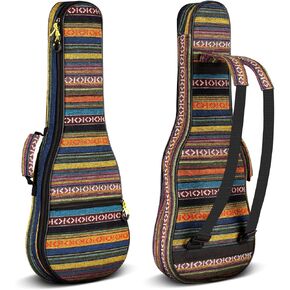 CAHAYA Concert Ukulele Bag Ukulele Case 23 Inch Soft 0.35 Inch Thick Padded with Adjustable Straps