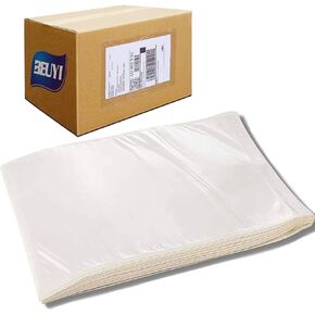 BEUYI 2.5 Mil Premium 7"x10" Clear Adhesive Shipping Label Pouches, Packing List Envelopes, Sturdy Plastic Shipping Documents Sleeves/Protector (100 Pack)