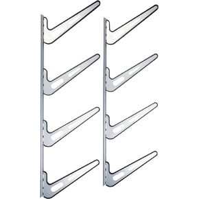 Krypt Towers Ultimate Board Sports Wall Mount Storage Rack, Heavy Duty Steel Board Stand, Rubber Padded Fingers, Store & Display Up to 4 Surfboards, Wakeboards, Snowboards, Skis, E-Foil & More