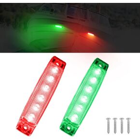 RVZONE Marine Led Boat Lights, Boat Interior Lights Night Fishing Lights 12V Waterproof Marine Boat Lights for Pontoon Boat Yacht Fishing Kayak Lights Cockpit Light (4 Pcs White)