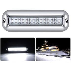 Kawell 27 LED LED Underwater Boat Yacht Lights Waterproof IP68 SUS316 Stainless Steel Pontoon Marine Transom Lights for Swiming Driving Fishing Blue