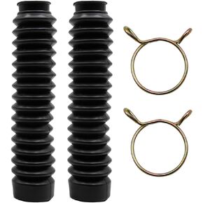 2PCS 30MM Upright Fork Shock Boots Gators Boot Black Rubber,Replacement for Honda ATC 185S ATC200 200M 200S 1983-1984 and More with Similar-Sized Forks