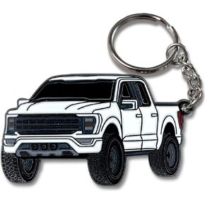 F150 Metal Keychain compatible with Ford F150 Accessories 2023 F-150 Key Chain Fob Cover 2022 Toy Truck