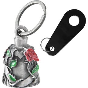 Colorful Motorcycle Bell with Hanger for Biker, Good Luck Biker Bells & Motorcycle Accessories, Key Chain for Luck