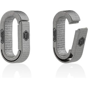 KeyUnity Mini Split Key Ring Quick Release Key Organizer, Titanium Carabiner Keychain Liner for Connecting Home Car Keys