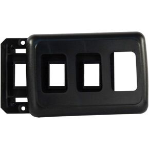 JR Products 13625 Switch Base and Face Plate - Triple, White