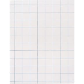 School Smart-85280 Double Sided Graph Paper with in Ruler - 8 1/2 in x 11in - Ream of 500 - White