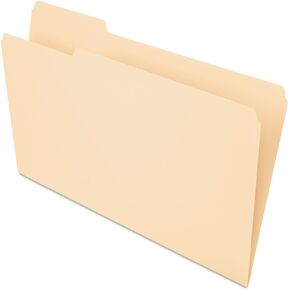 Pendaflex 753 File Folders, Straight Cut, Top Tab, Legal, Manila (Box of 100)
