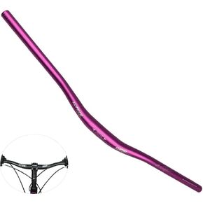 Wake 31.8mm MTB Mountain Bike Handlebar, Aluminum Alloy Mountain Bike Bicycle Riser Handlebar Extra Long 720/780mm with Paint Matte Surface (Black, 720mm)