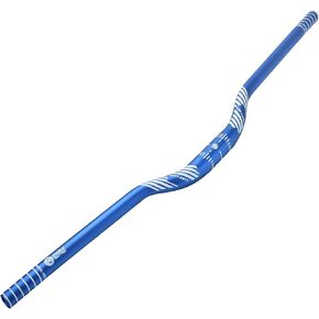 FIFTY-FIFTY Mountain Bike Riser Handlebar, Aluminum Alloy MTB Handlebar, 31.8mm Diameter, 780mm Wide Bicycle Bar, Black, 35mm Rise