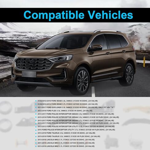 مجموعة سلسلة توقيت المحرك + مضخة مياه متوافقة مع 2013-2017 Ford Edge Taurus Lincoln MKS MKX 3.5 3.7L in Saudi Arabia