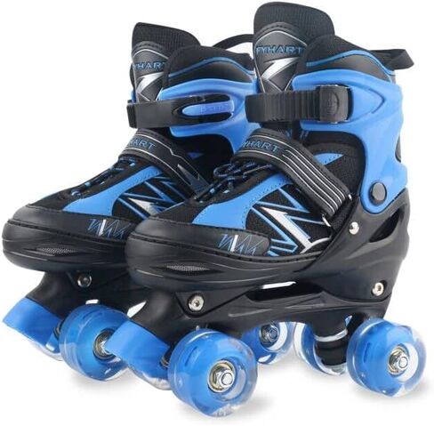 Roller Skates for Kids, Boys Roller Skates for Girls with All Wheels Lighting Up, Adjustable Roller Skates for Beginner Indoor Outdoor Sports Roller Skates in Saudi Arabia