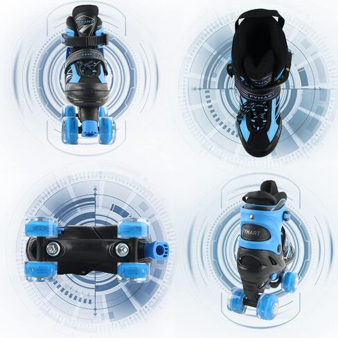 Roller Skates for Kids, Boys Roller Skates for Girls with All Wheels Lighting Up, Adjustable Roller Skates for Beginner Indoor Outdoor Sports Roller Skates in Saudi Arabia