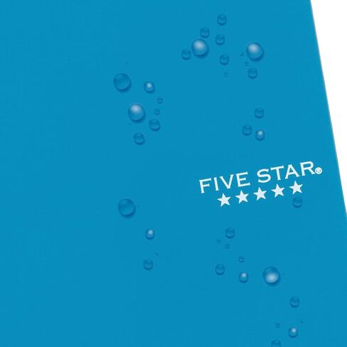 Five Star Personal Size Spiral Notebooks, 6 Pack, 1 Subject, College Ruled Paper, Fights Ink Bleed, Water Resistant Cover, 7" x 4-3/8", 100 Sheets, Purple, Orange, Green, Blue, Gray, Black (38028) in Saudi Arabia