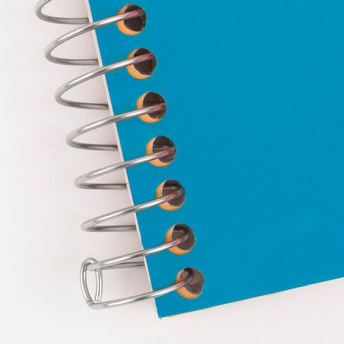 Five Star Personal Size Spiral Notebooks, 6 Pack, 1 Subject, College Ruled Paper, Fights Ink Bleed, Water Resistant Cover, 7" x 4-3/8", 100 Sheets, Purple, Orange, Green, Blue, Gray, Black (38028) in Saudi Arabia