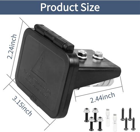 2Pcs Socket Panel, 50Amp Plug Mounting Panel with Dust Cover, Connectors Flush Mount Recessed Plate for Anderson SB50 Series Plug Panel Base in Saudi Arabia