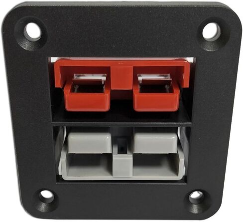 2Pcs Socket Panel, 50Amp Plug Mounting Panel with Dust Cover, Connectors Flush Mount Recessed Plate for Anderson SB50 Series Plug Panel Base in Saudi Arabia